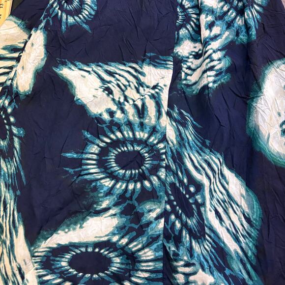 Anthropologie Maxi Dress Blue Tie Dye Strappy Details  Small Summer Fun Beachy - Picture 12 of 12